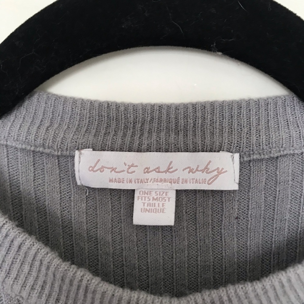 AEO Crop Ribbed Mock Neck Tank - Picture 2 of 3